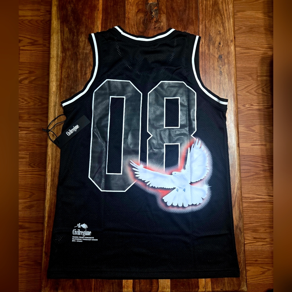 Civil Regime Black Mesh Basketball Jersey - Picture 6 of 6